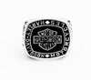 Harley Hog Black Face Biker Ring