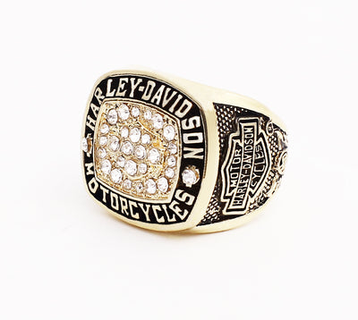 Gold Harley Biker Ring