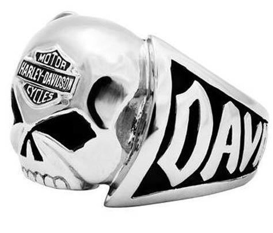 Big Skull Harley Biker Ring