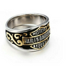 Gold Mini Harley Biker Ring