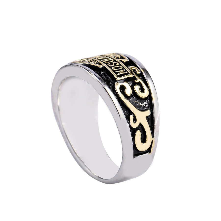 Gold Mini Harley Biker Ring