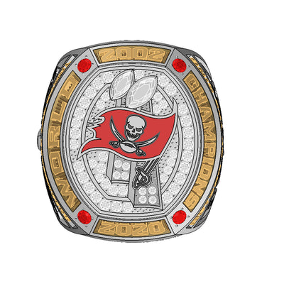 2020 - 2021 Tampa Bay Buccaneers Replica Champion Ring (Fan Edition)